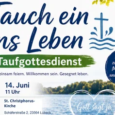 Plakat Taufgottesdienst