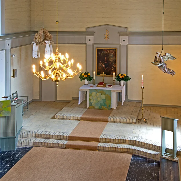 Der Innenraum der St.-Petri-Kirche Gülzow