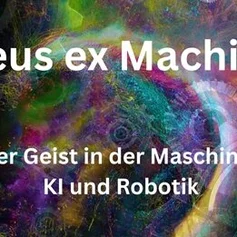 Ankündigung des Gottesdienstes am Pfingstsonntag 2026. Im Hintergrund abstrahierte Zahnräder.