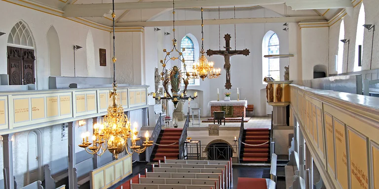 Der Innenraum der Maria-Magdalenen-Kirche Lauenburg