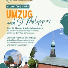 Plakat Umzugsfest Marli-Brandenbaum am 06.06.2026