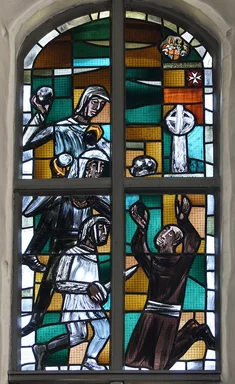 Bleiglasfenster in St. Georg auf dem Berge