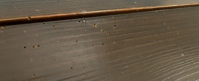 Löcher im Holz