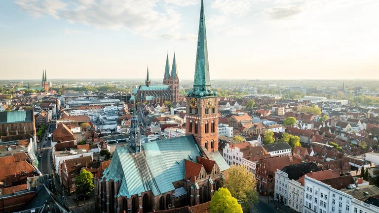 Blick auf die Lübecker Altstadt 