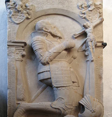 Grabplatte in der St.-Marien-Kirche in Gudow