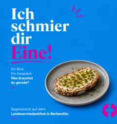 Ein geschmiertes Butterbrot mit Kresse