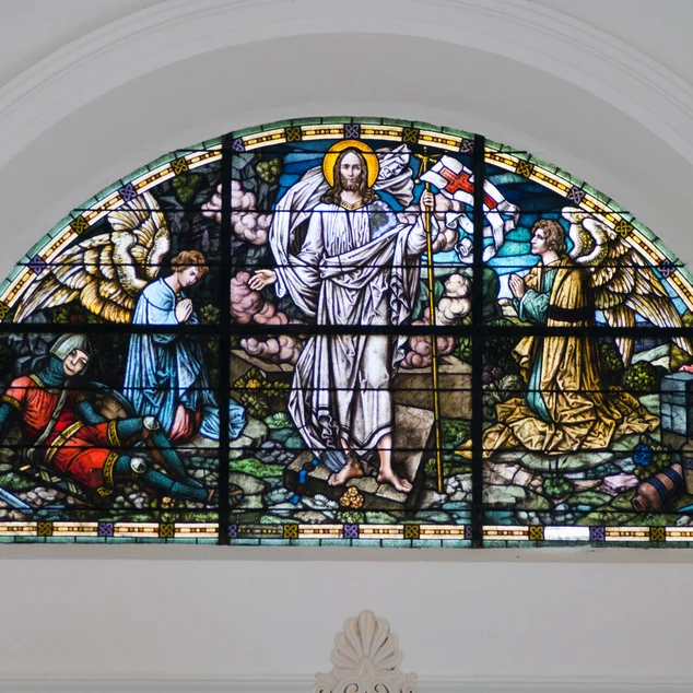 Fenster in St. Dionys und St. Jakobus Lütau