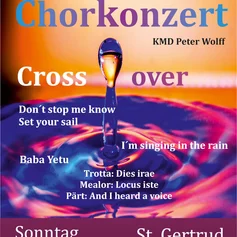 Plakat für das Chrossover-Chorkonzert 2026