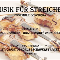 Plakat Musik für Streicher Ensamble Condorda