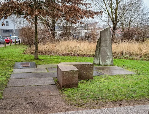Blick auf Gedenkstätte in der Hafenstraße