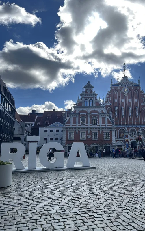 Blick auf den Marktplatz in Riga