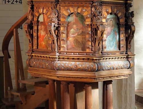 Die Kanzel der Marienkirche Büchen-Dorf