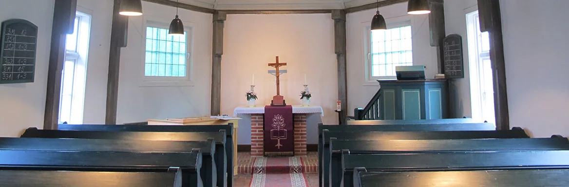 Innenansicht der St.-Jacob-Kapelle in Basedow