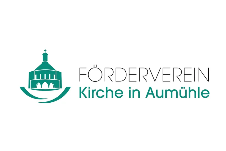 Das Logo des Foerdervereins, die Kirche mit 2 symbolisierten Händen