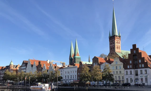 St. Petri Lübeck - Ansicht Obertrave
